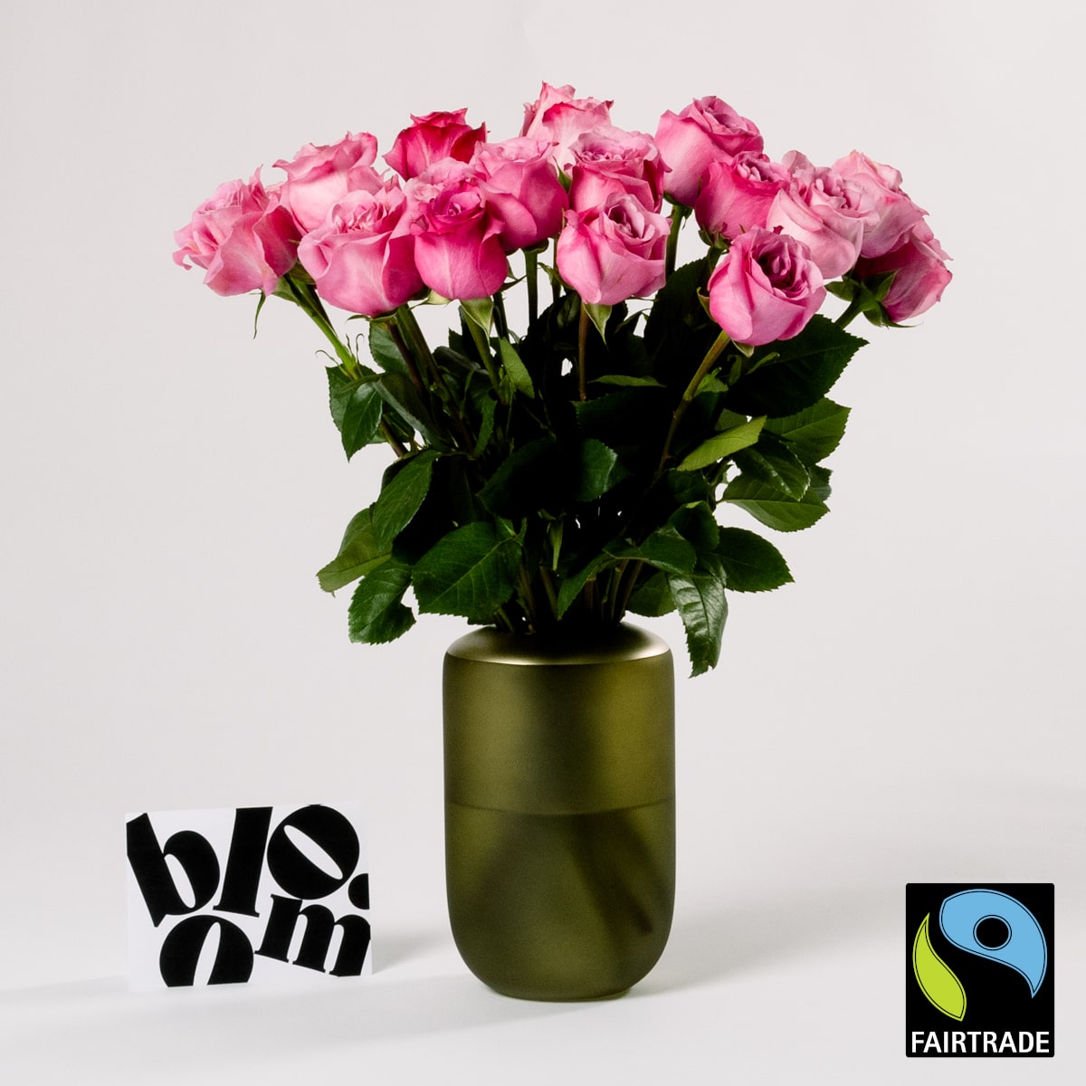 Cerise Pink Roses Fairtrade Pink Cerise Roses Flower Delivery | UK Flower Delivery ...